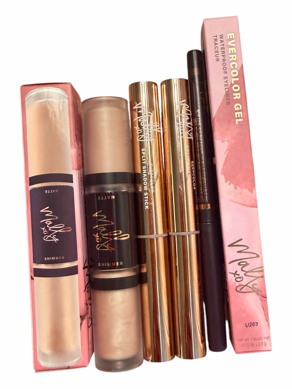 Mally Eye Kit Shadow Base + Gel Eyeliner + 4 Eyeshadow Shades Bundle NIB